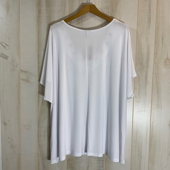 NWT Avenue White Cap-Sleeve Top 30-32 - Picture 2 of 4